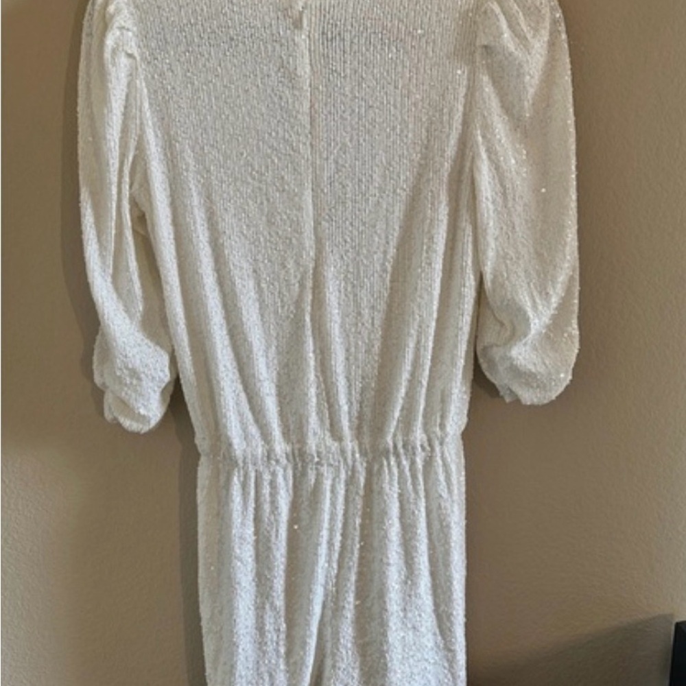Allegra Sequin White Romper NWT Size XXS - Picture 6 of 14